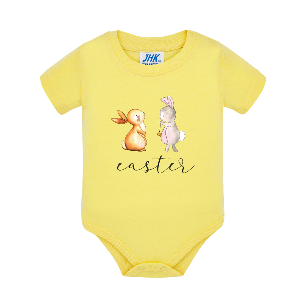 body neonato little bunny colore giallo teelab