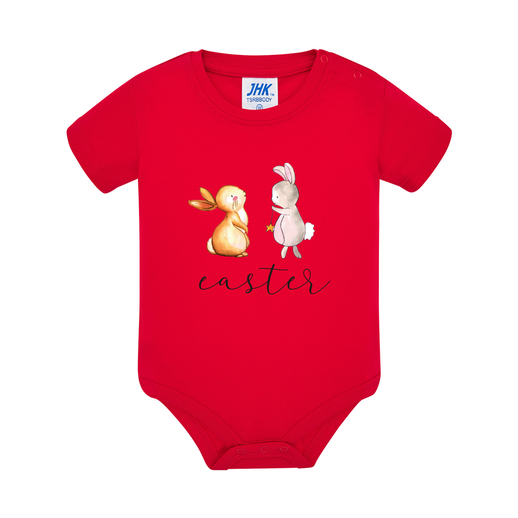body neonato little bunny colore rosso teelab