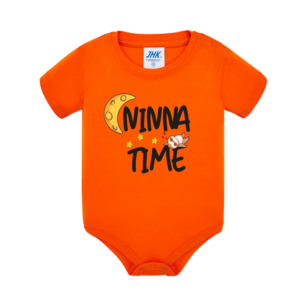 body neonato ninna time colore orange teelab