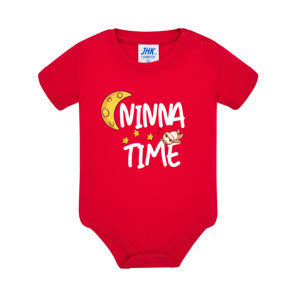 body neonato ninna time colore red teelab