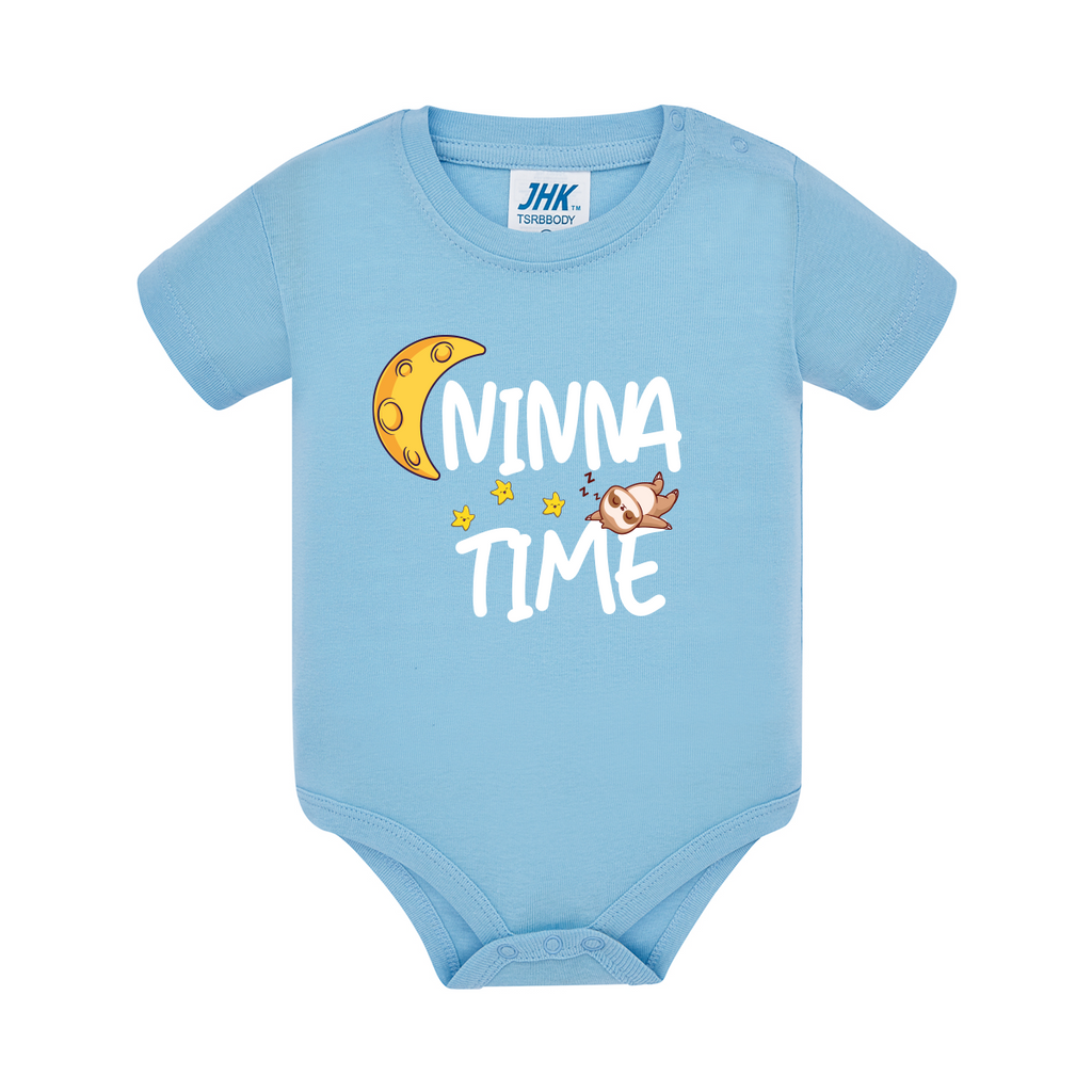 body neonato ninna time colore sky teelab