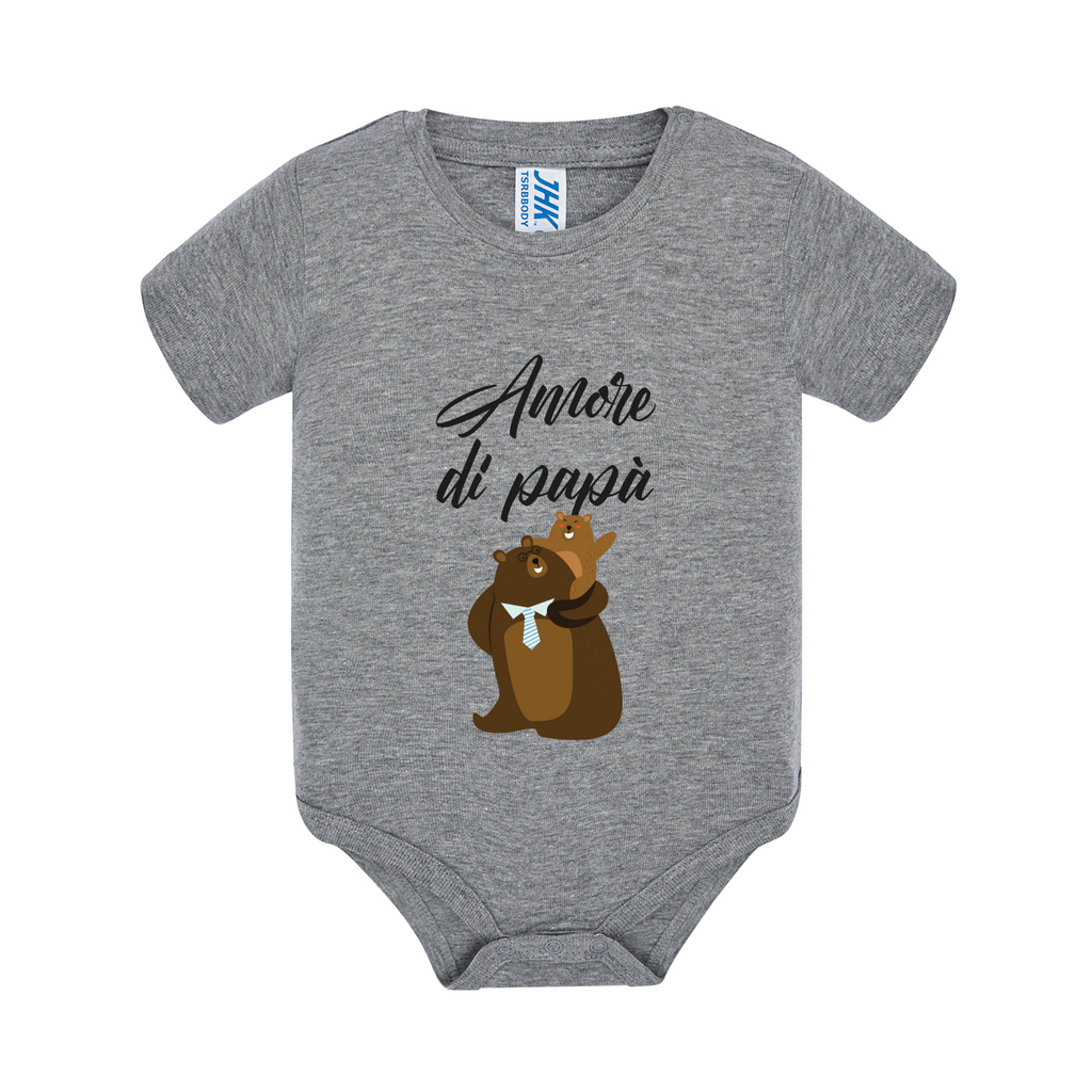body neonato orsi colore grey teelab