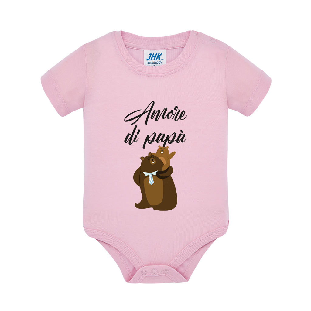 body neonato orsi colore pink teelab