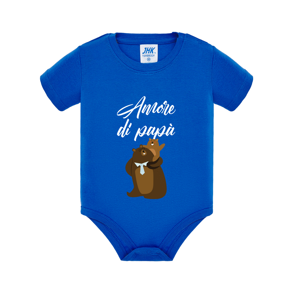 body neonato orsi colore royal blue teelab