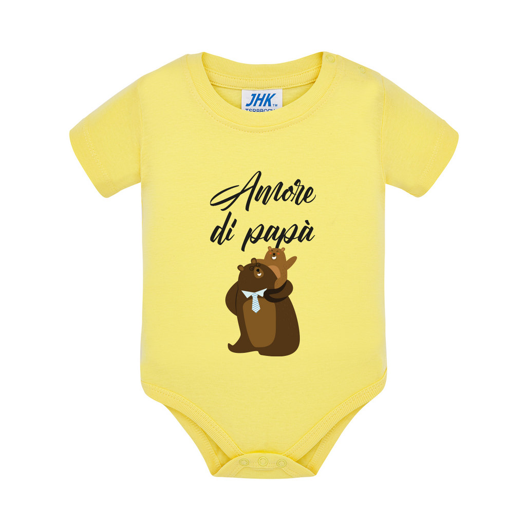 body neonato orsi colore yellow teelab