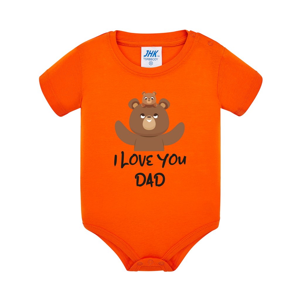 body neonato orso colore orange teelab
