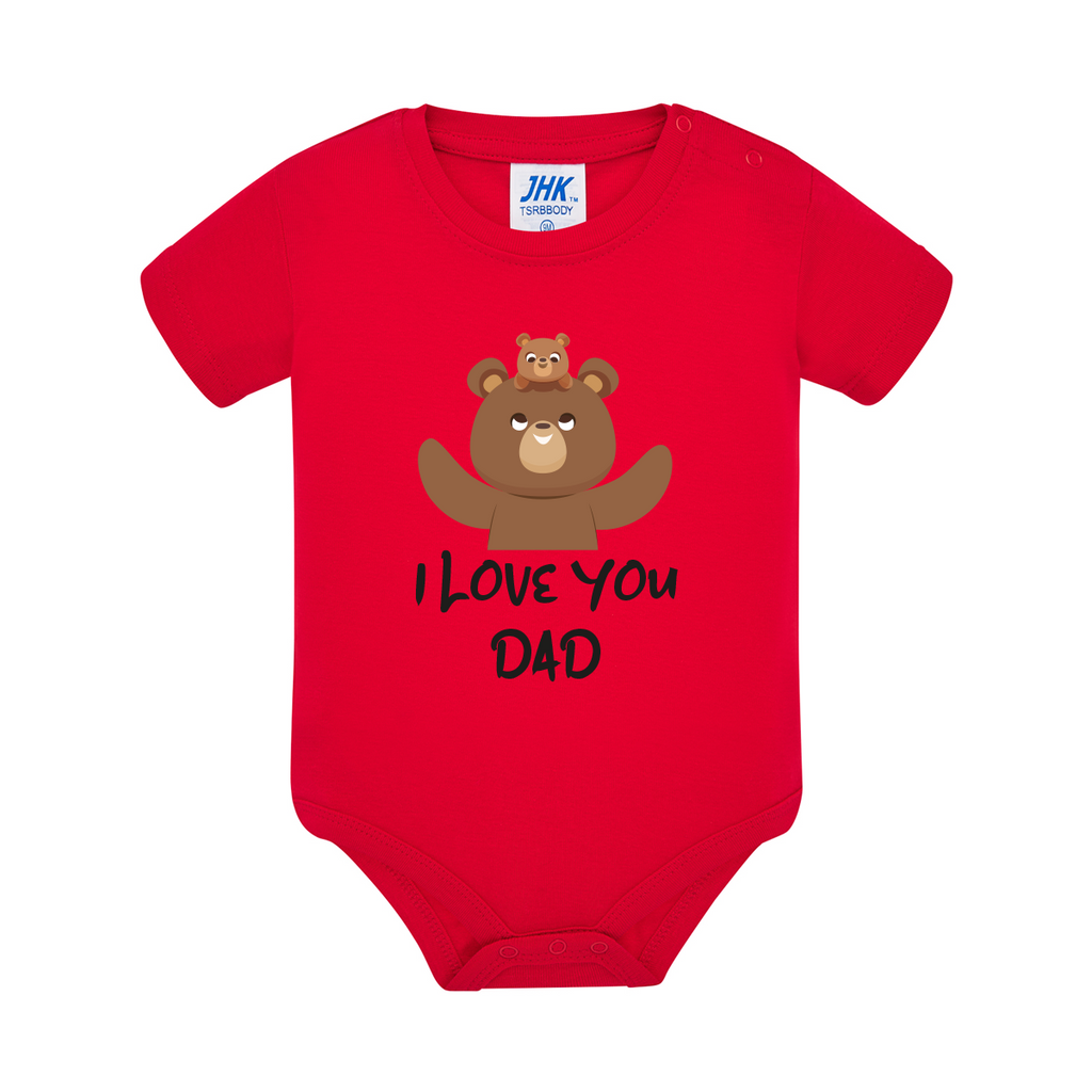 body neonato orso colore red teelab