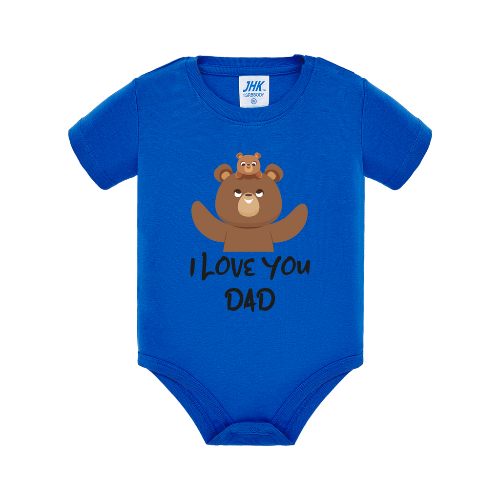 body neonato orso colore royal blue teelab