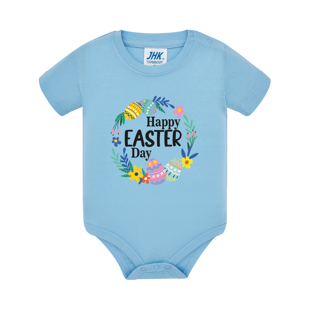 body neonato pasqua colore celeste teelab