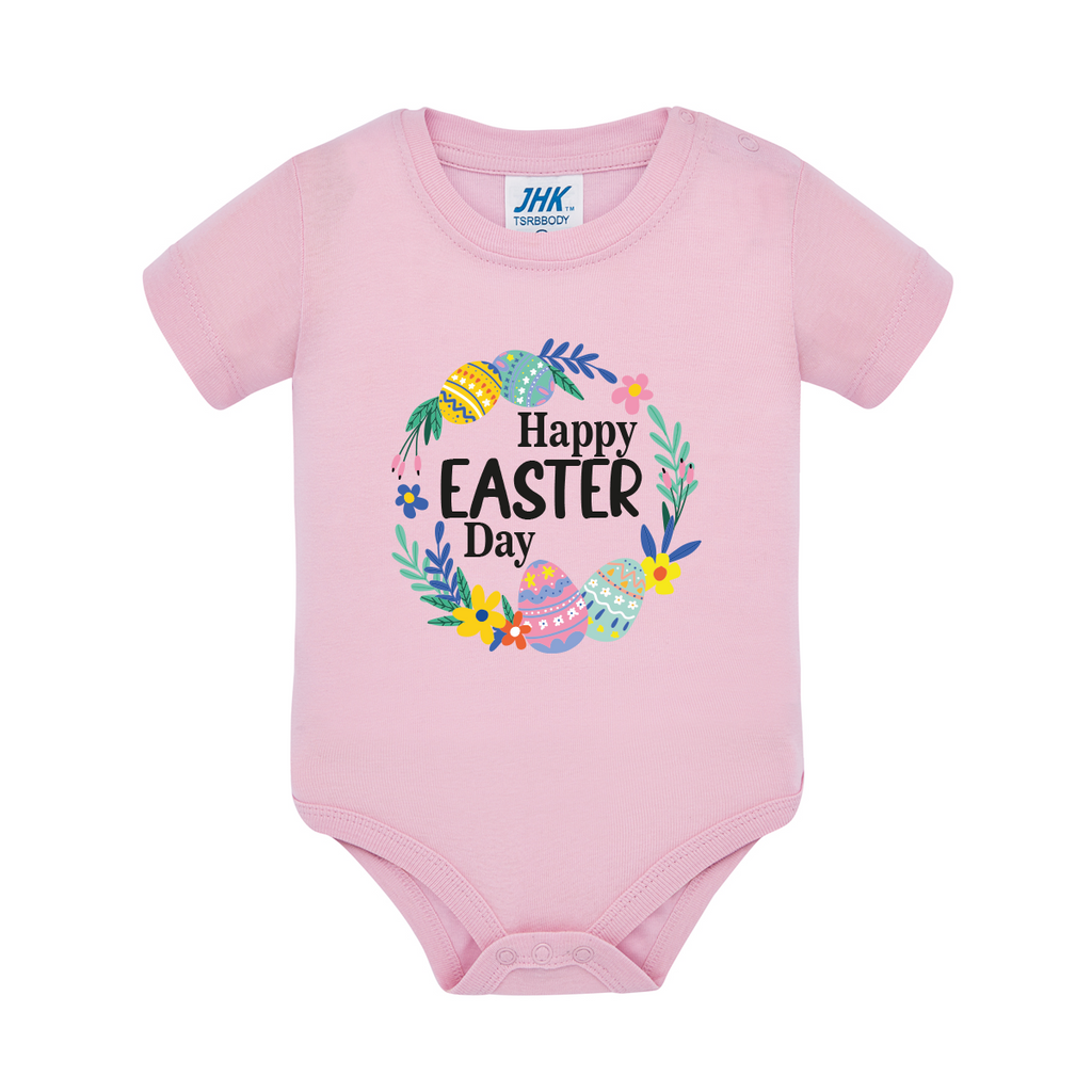 body neonato pasqua colore rosa teelab
