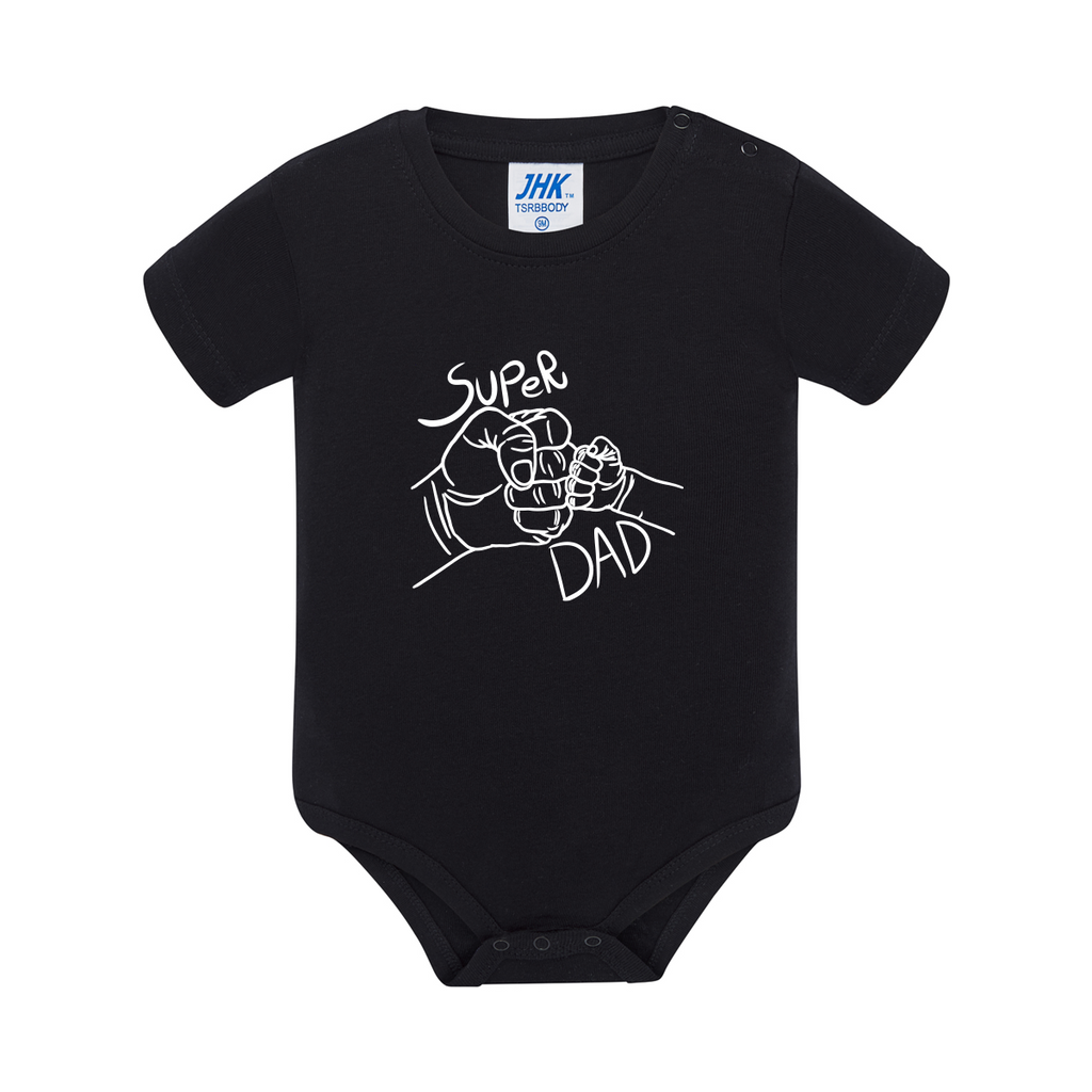 body neonato super dad colore black teelab
