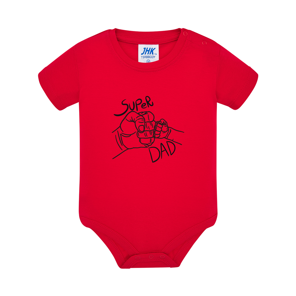 body neonato super dad colore red teelab