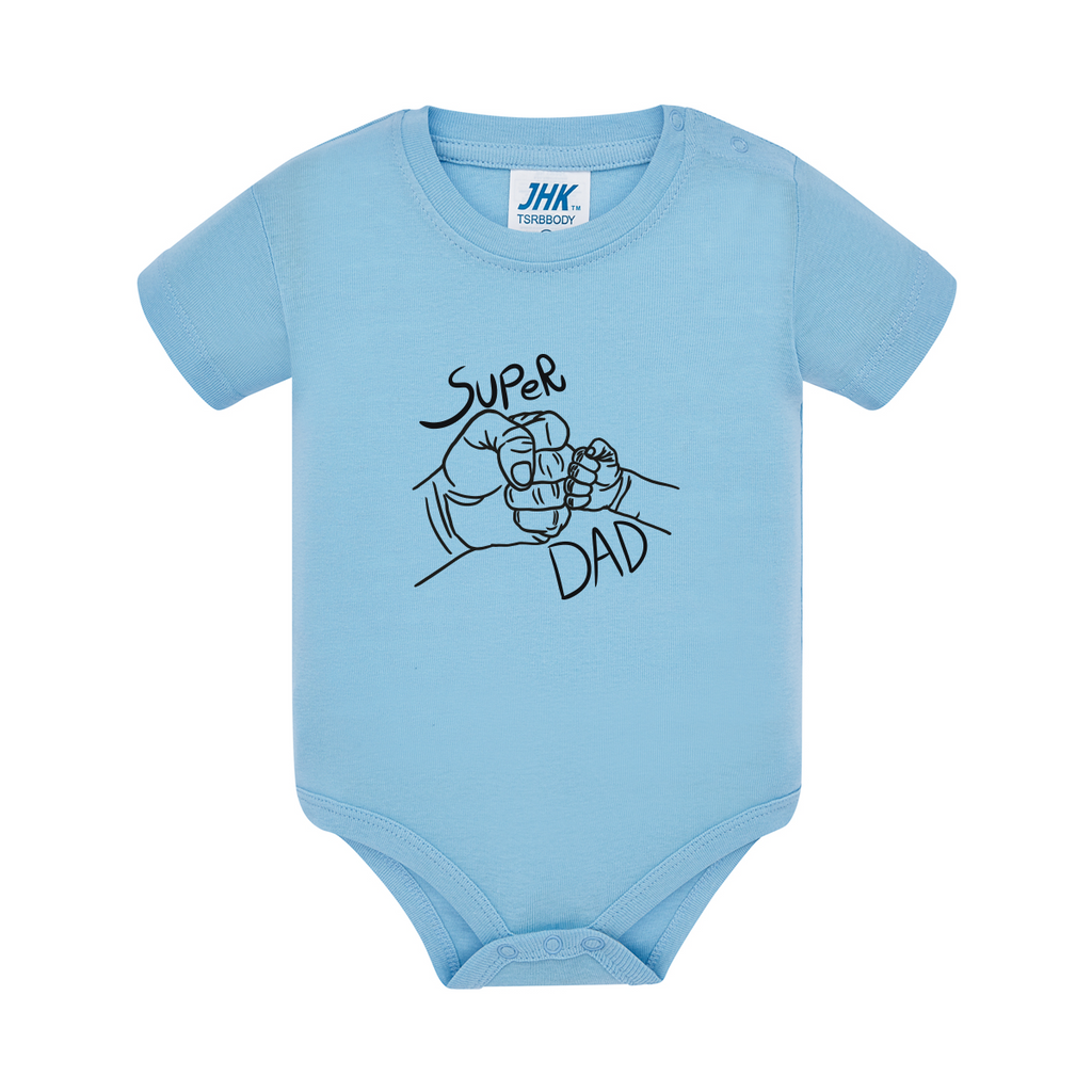 body neonato super dad colore sky teelab
