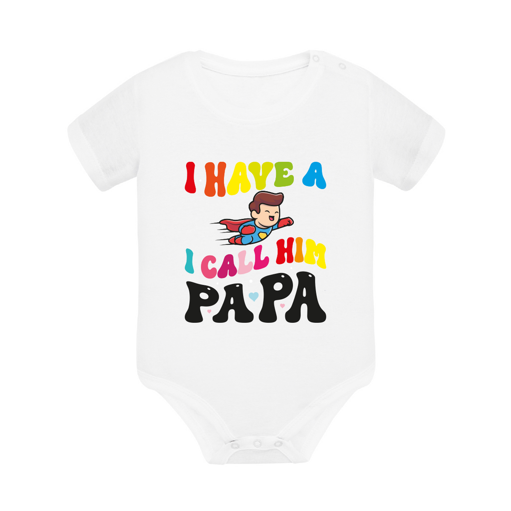 body neonato superdad colore white teelab