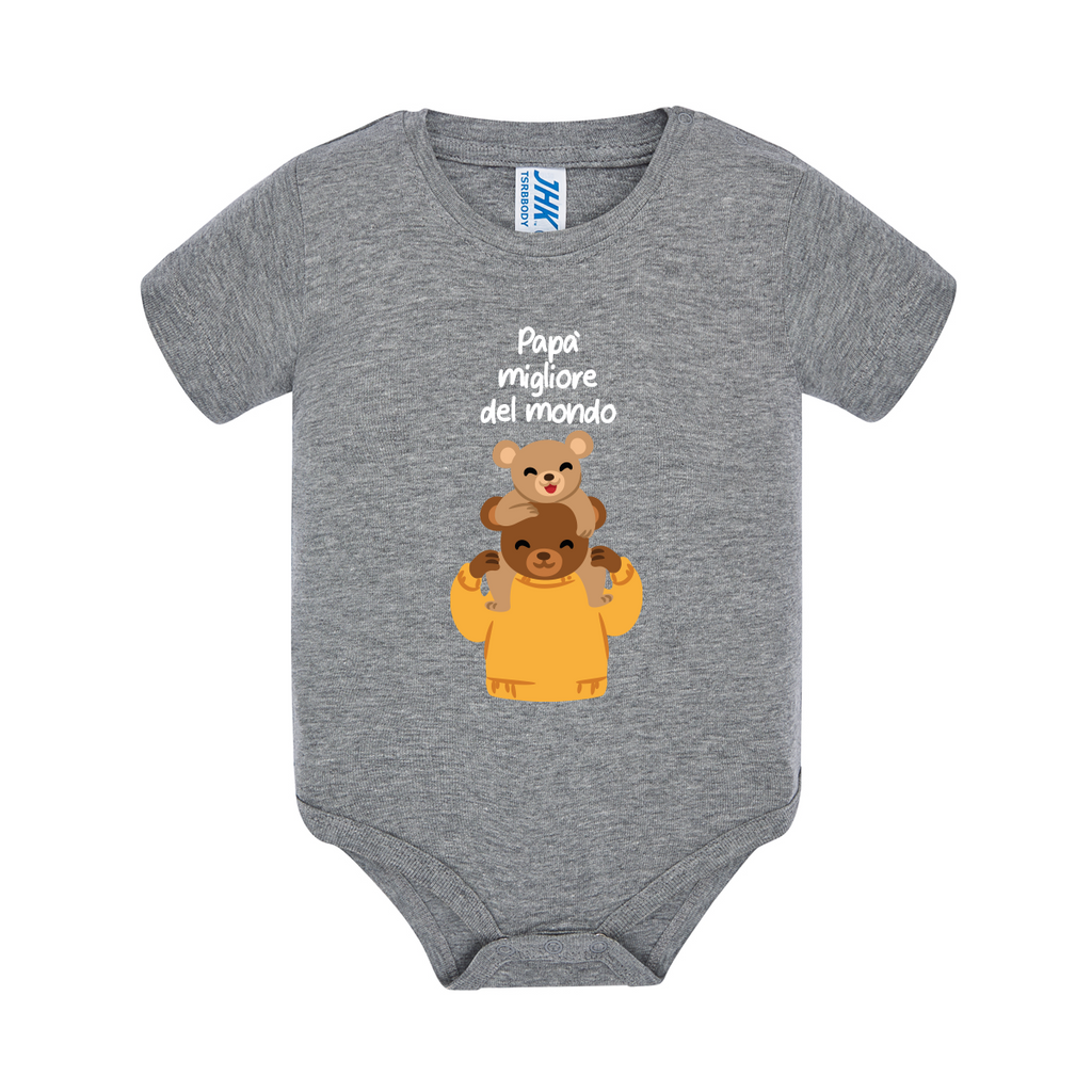 body neonato teddy colore grey teelab