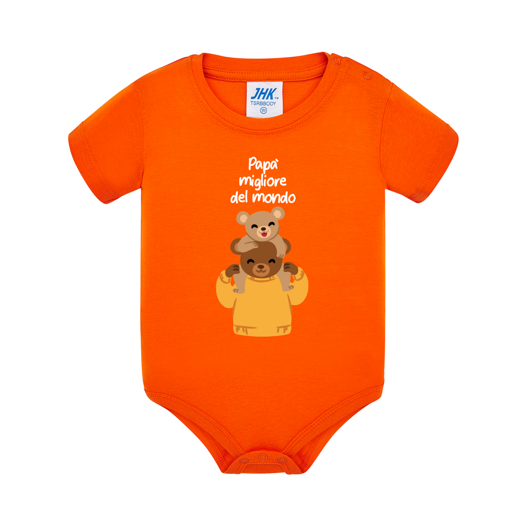 body neonato teddy colore orange teelab