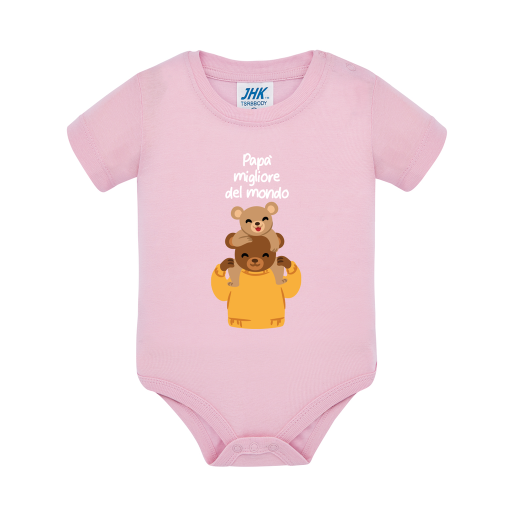 body neonato teddy colore pink teelab