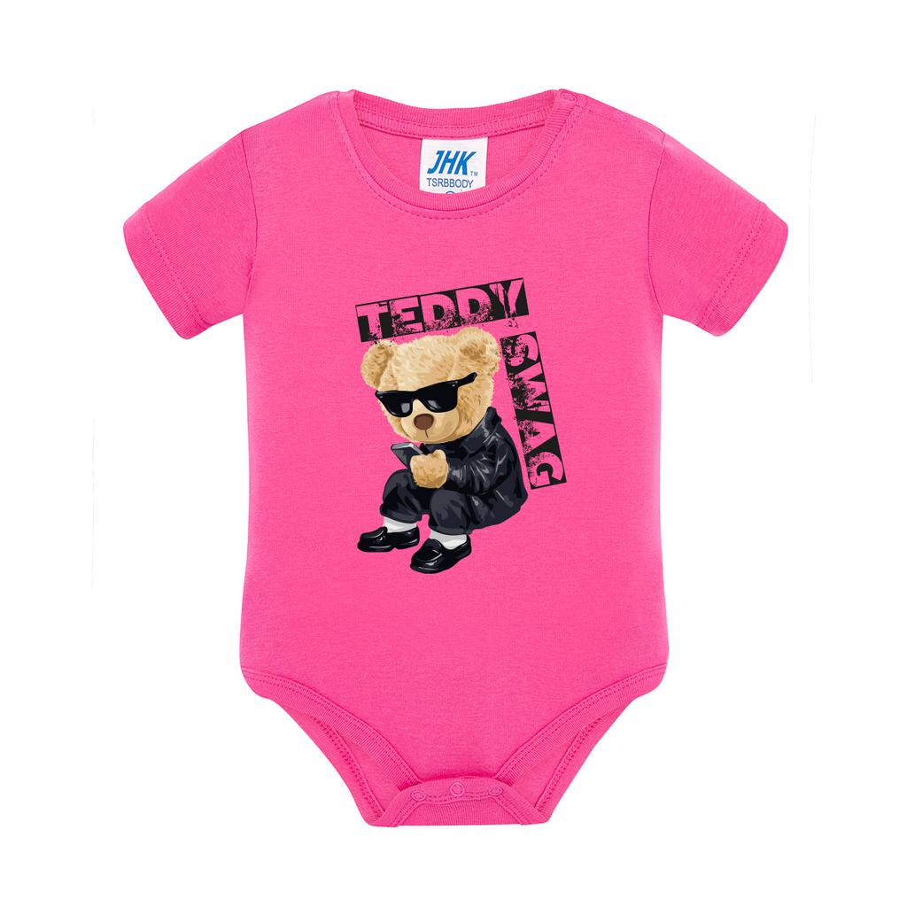 body neonato teddy swag colore fucsia teelab