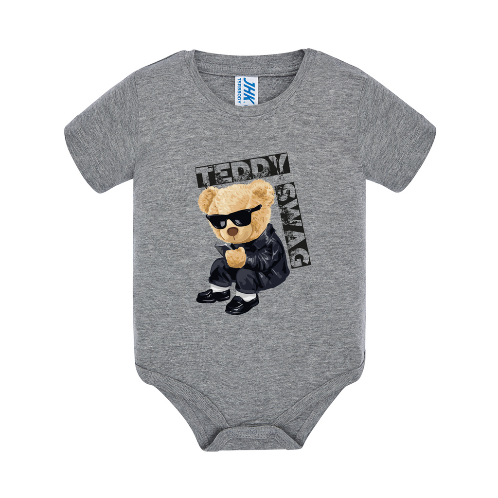 body neonato teddy swag colore grey teelab