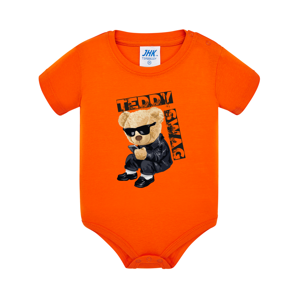 body neonato teddy swag colore orange teelab
