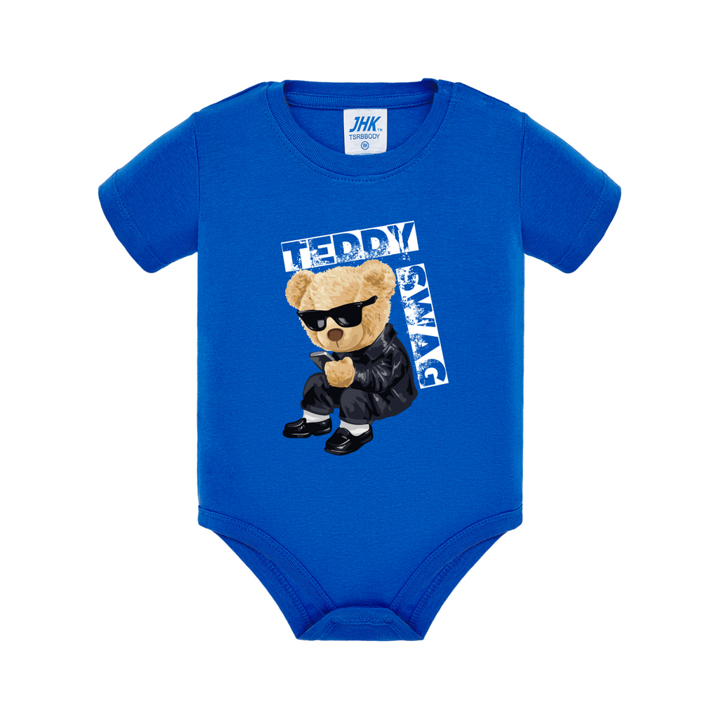 body neonato teddy swag colore royal blueteelab