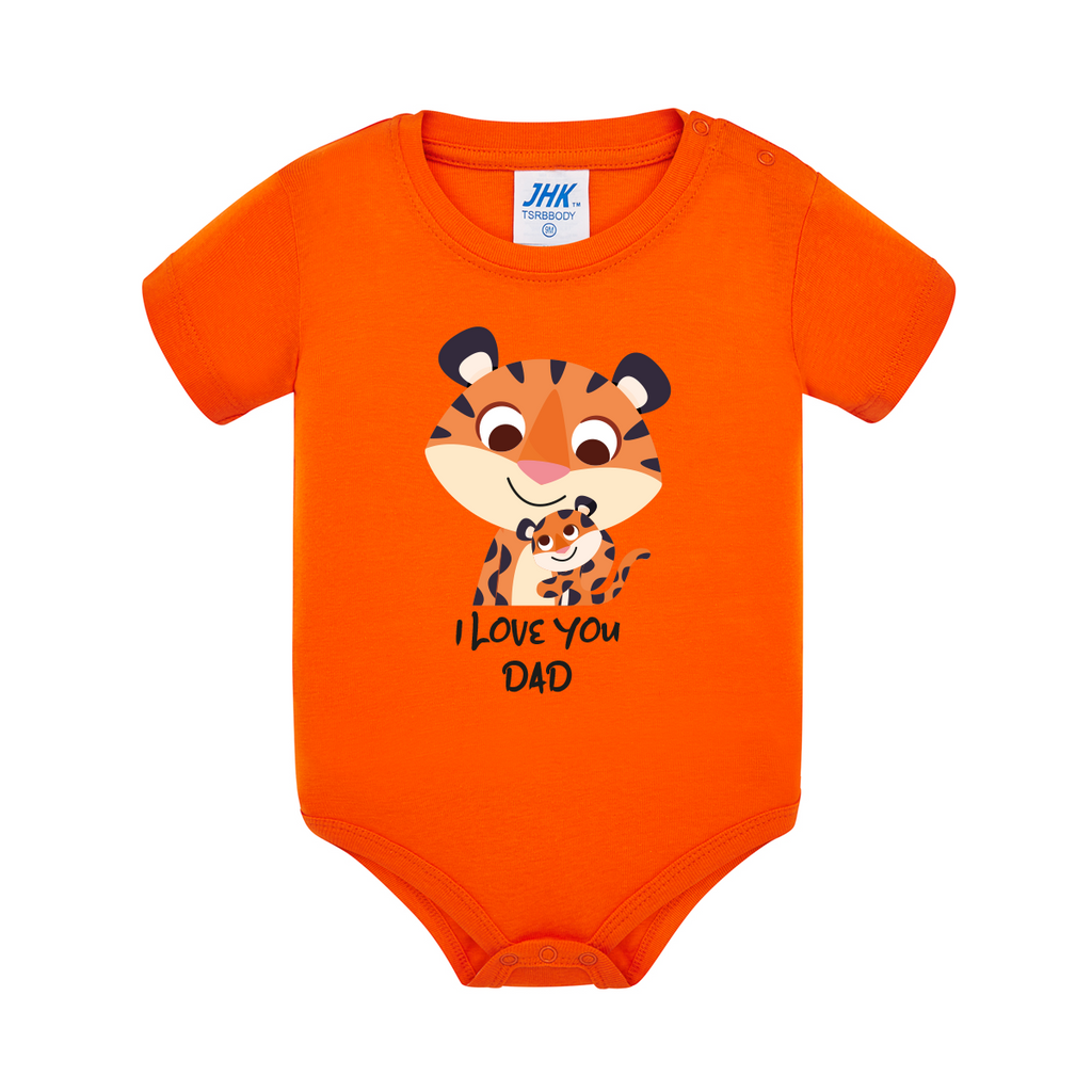 body neonato tigre colore orange teelab