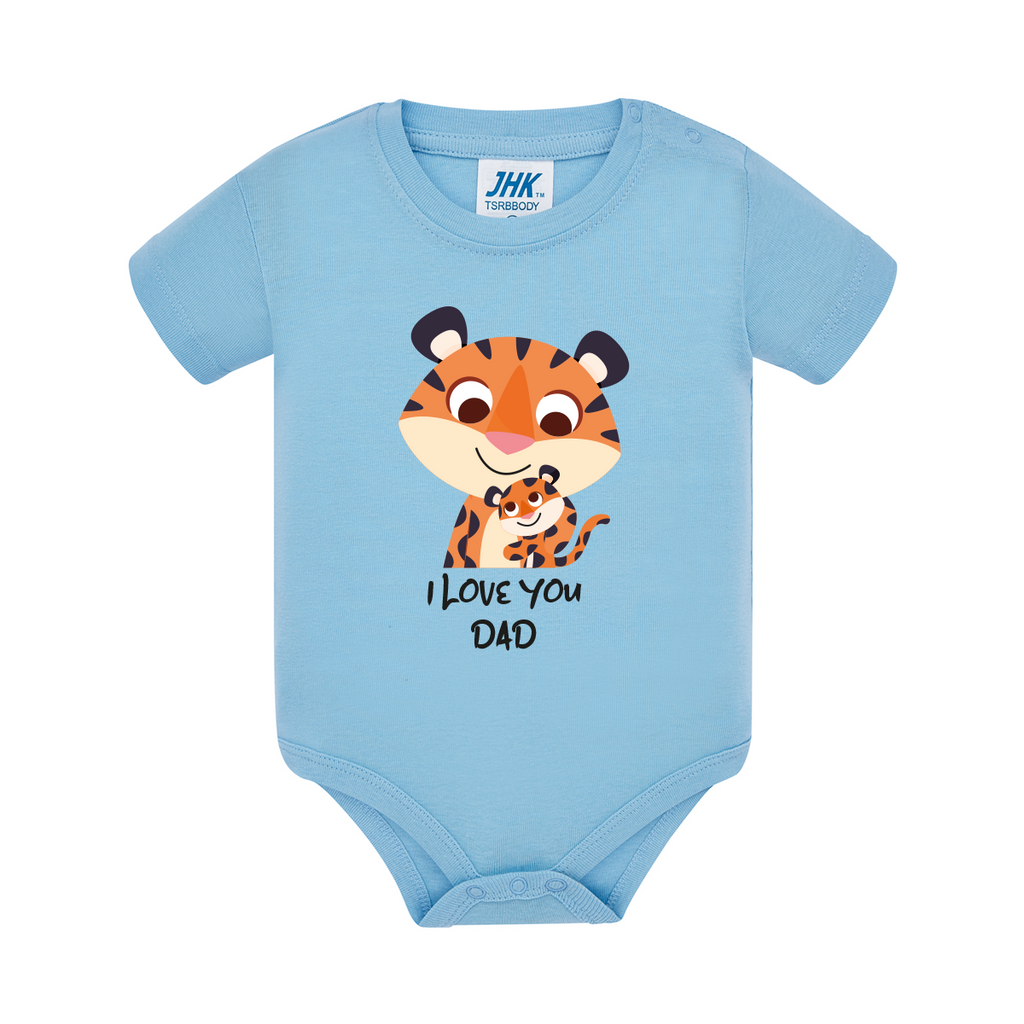 body neonato tigre colore sky teelab