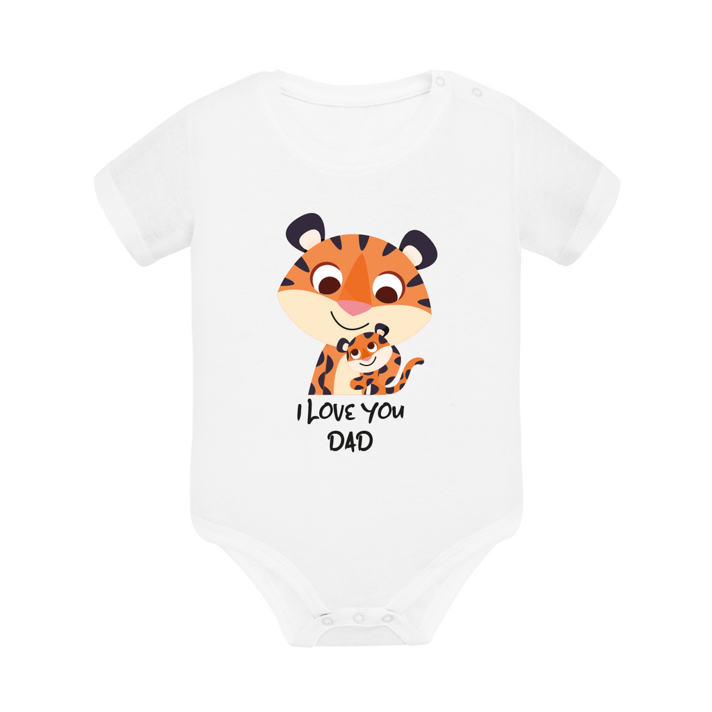 body neonato tigre colore white teelab