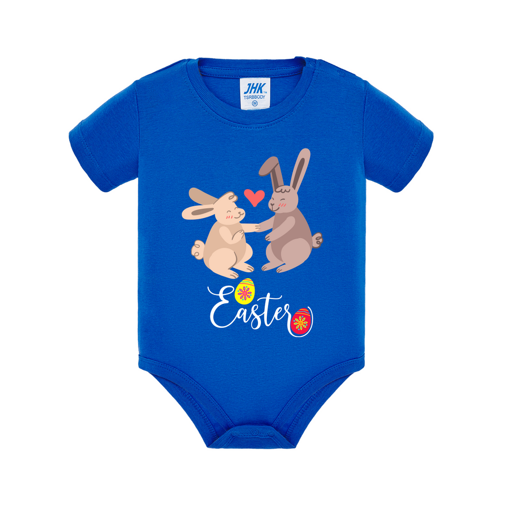 body neonato uova pasquali colore blu
 teelab
