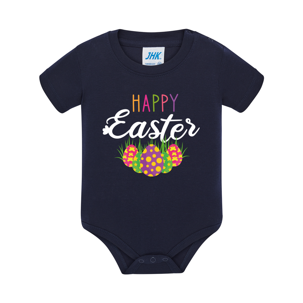 body neonato uova pasquali colore navy teelab