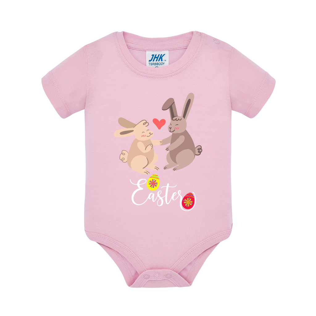 body neonato uova pasquali colore rosa teelab