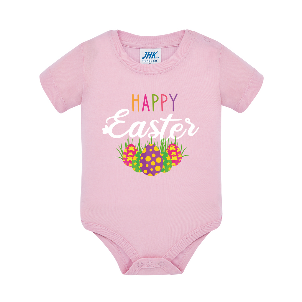 body neonato uova pasquali colore rosa teelab