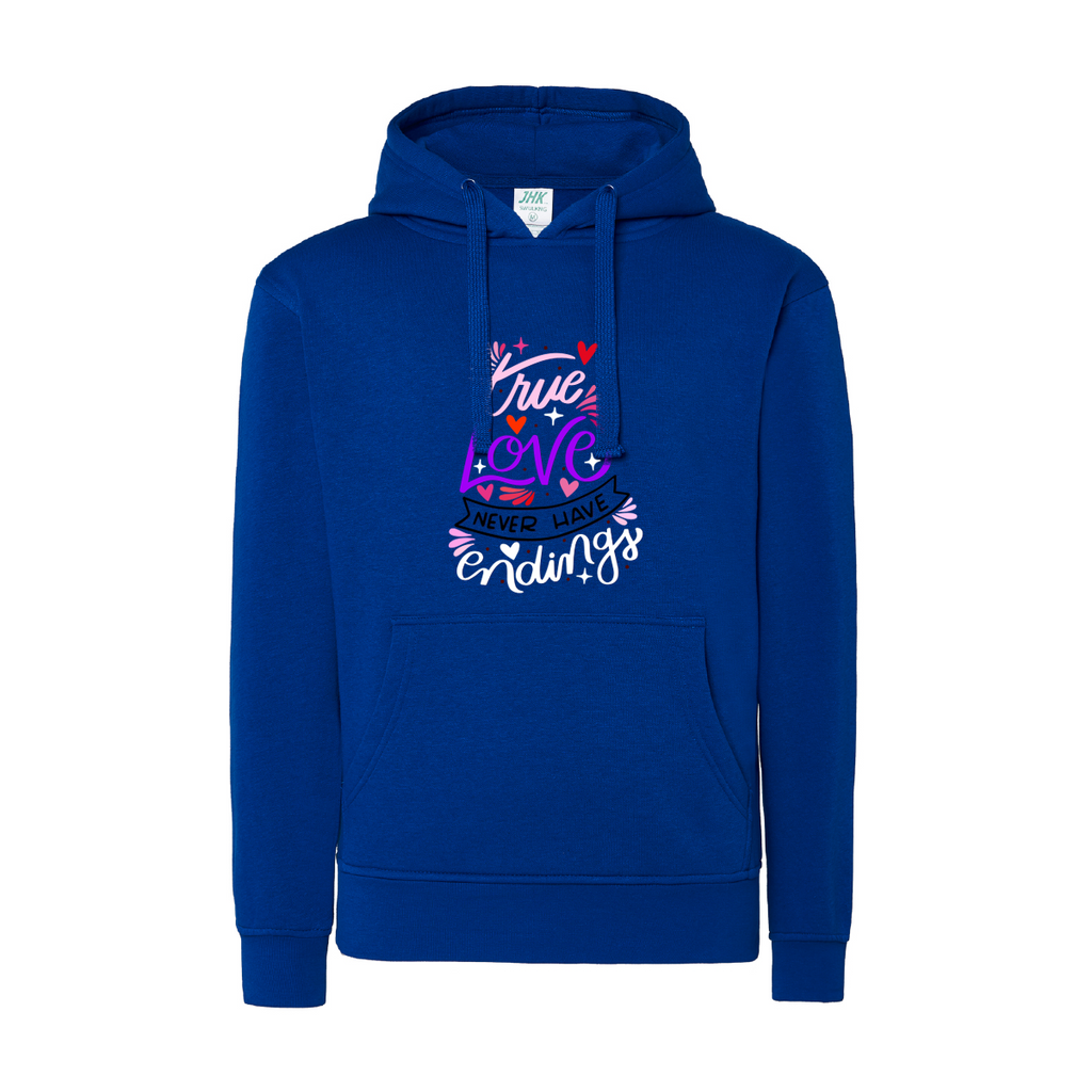 felpa donna amore blu teelab