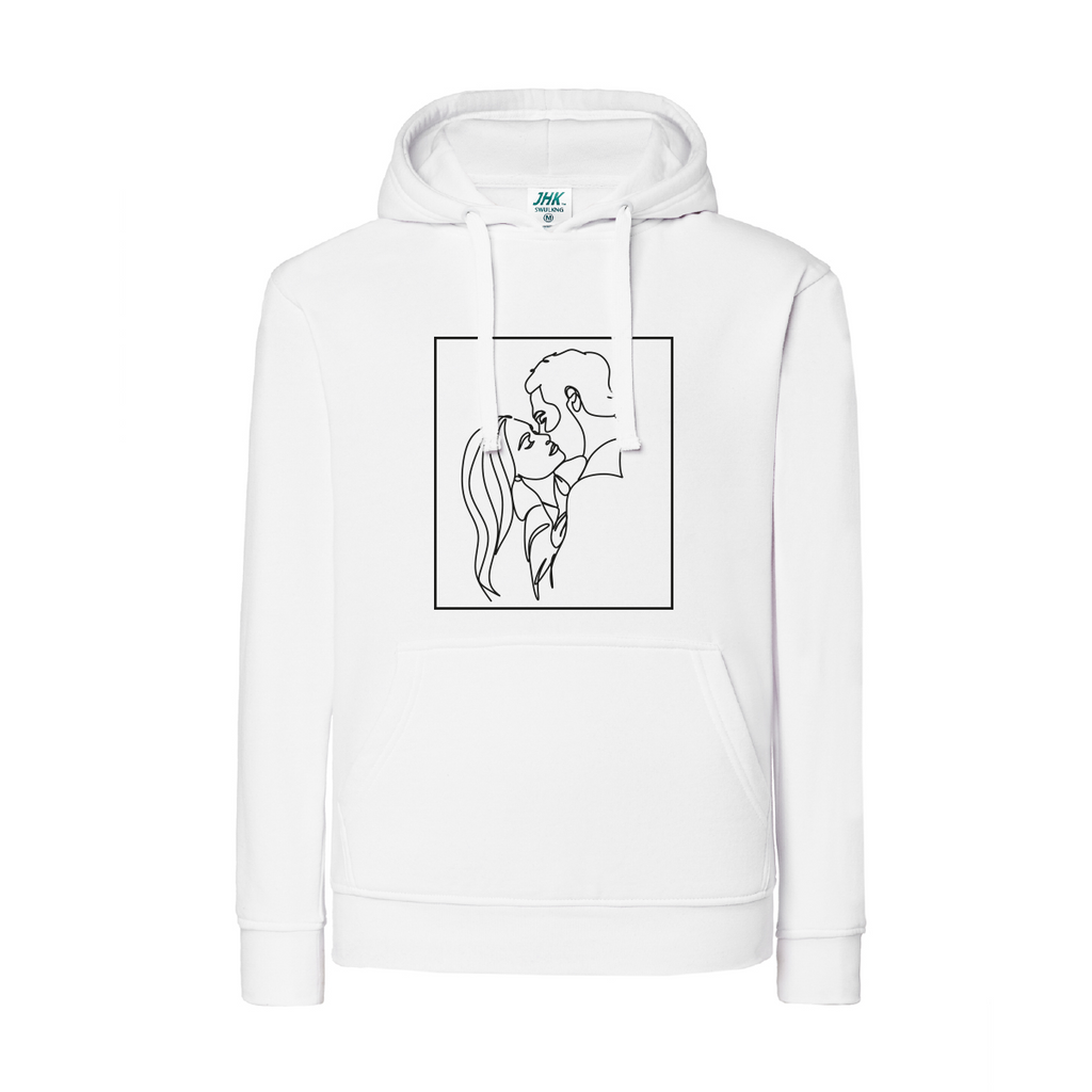felpa donna couple bianco teelab