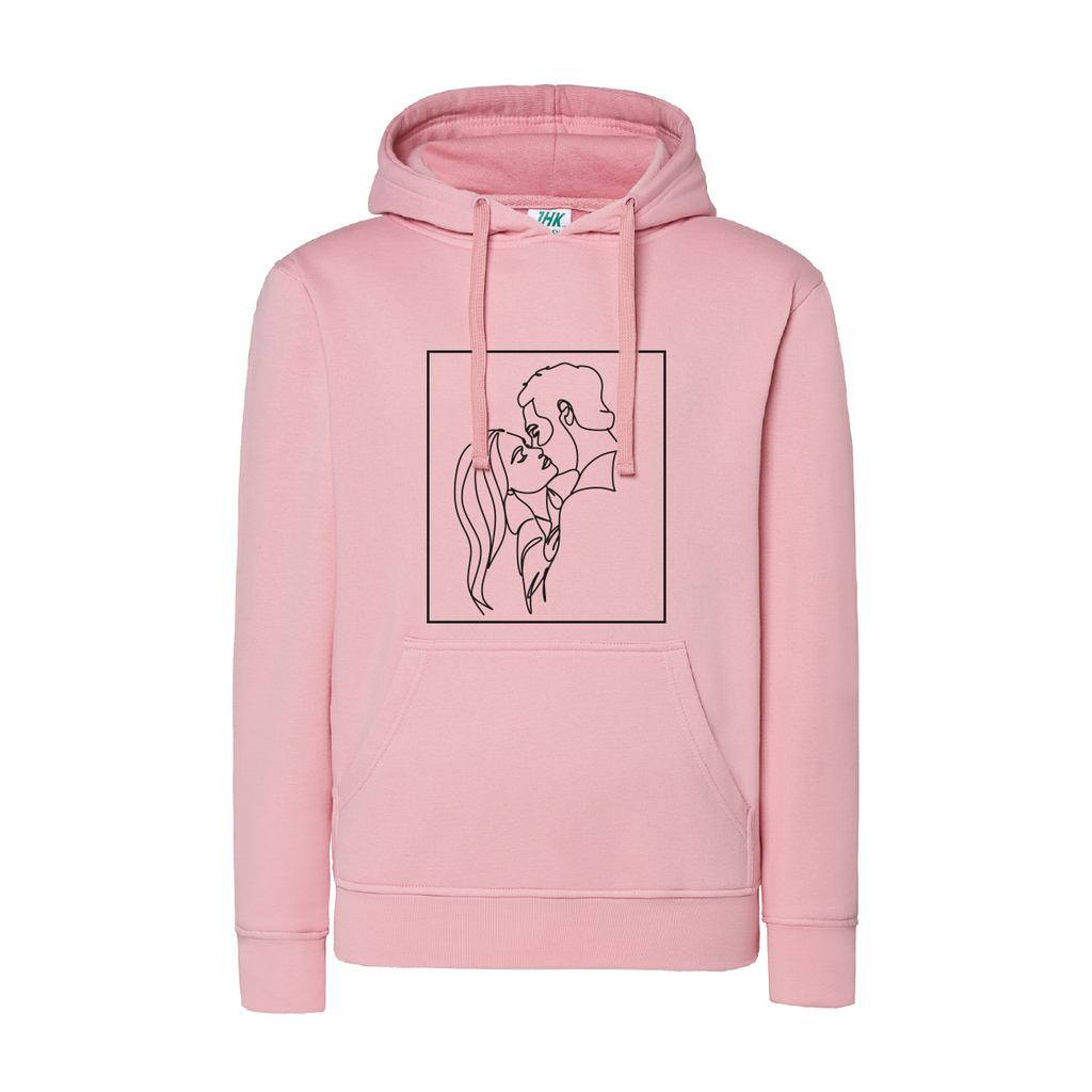 felpa donna couple rosa teelab