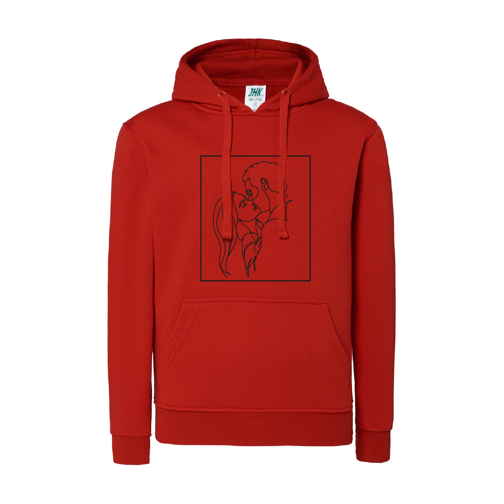felpa donna couple rosso teelab