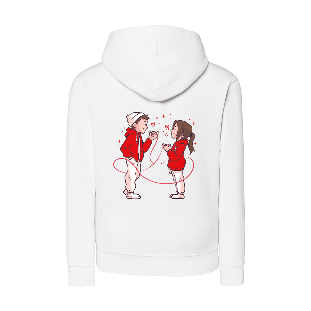 felpa donna filo rosso bianco teelab
