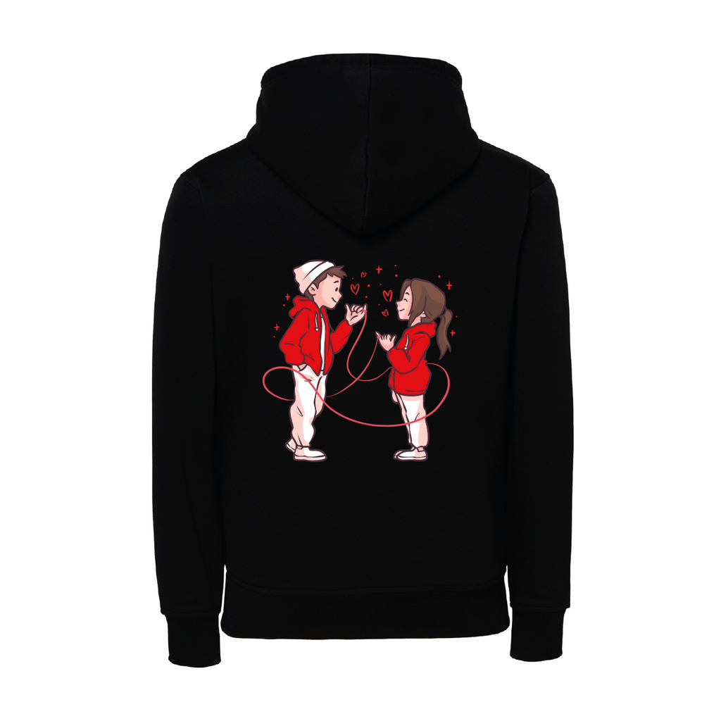 felpa donna filo rosso bambini nero teelab