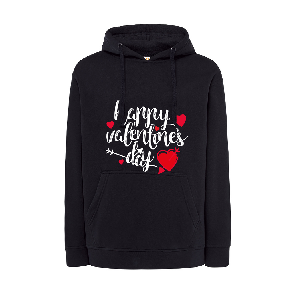felpa uomo san valentino colore nero teelab
