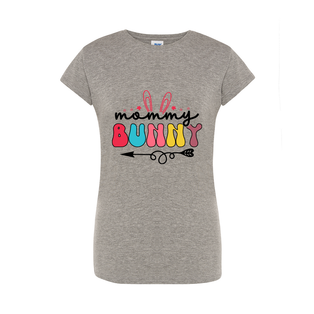 t-shirt donna mommy bunny colore grey teelab