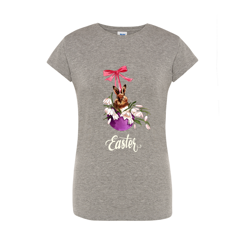 t-shirt donna mommy rabbit colore grey teelab