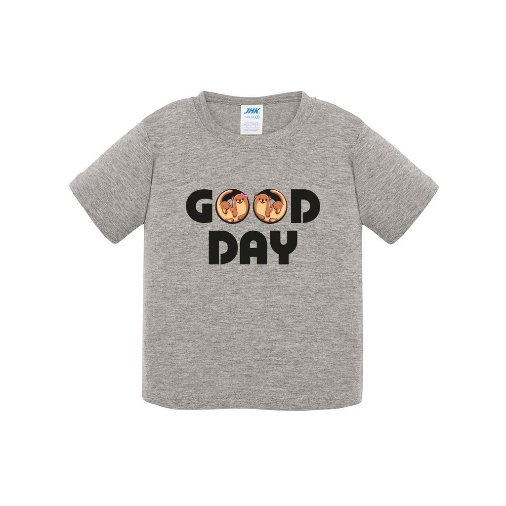 t-shirt neonato good day colore grey teelab