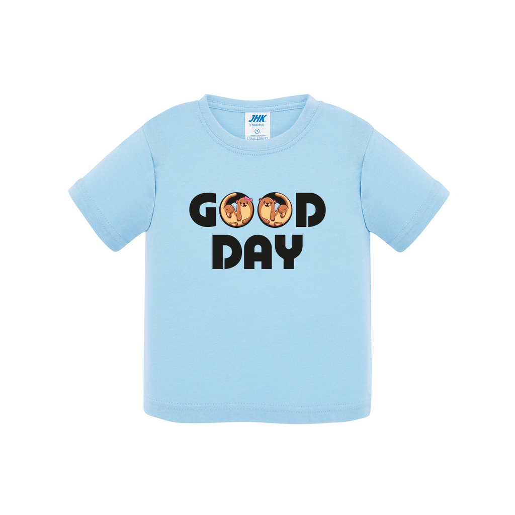 t-shirt neonato good day colore sky teelab