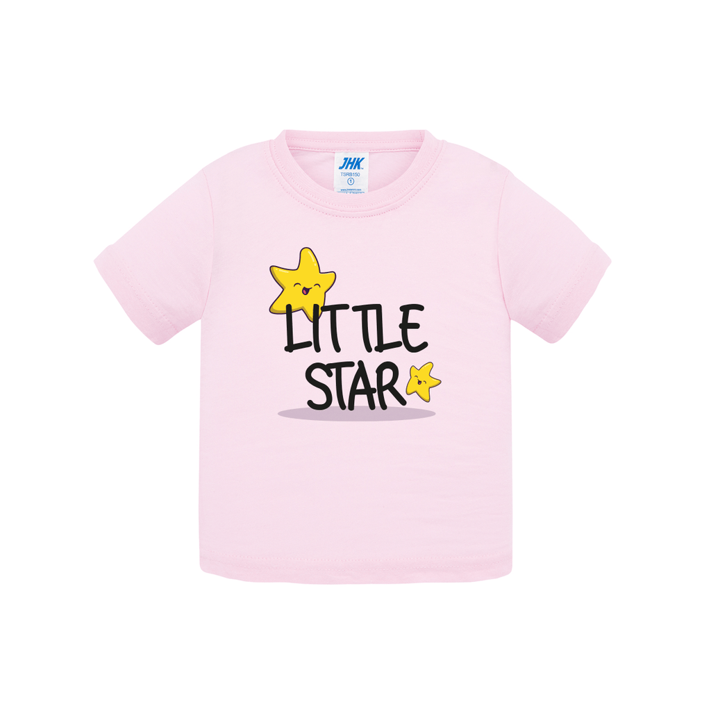 t-shirt neonato little star colore pink teelab
