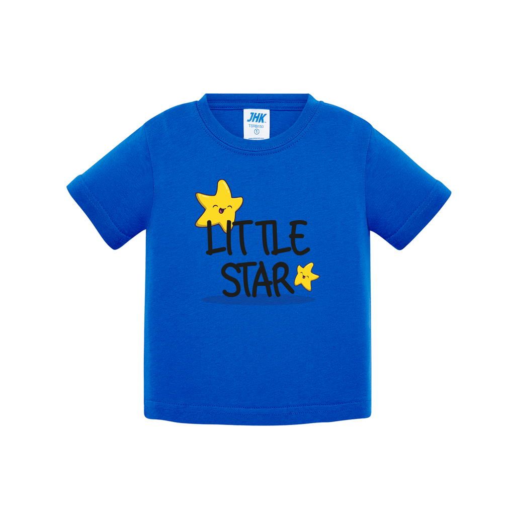 t-shirt neonato little star colore royal lue teelab