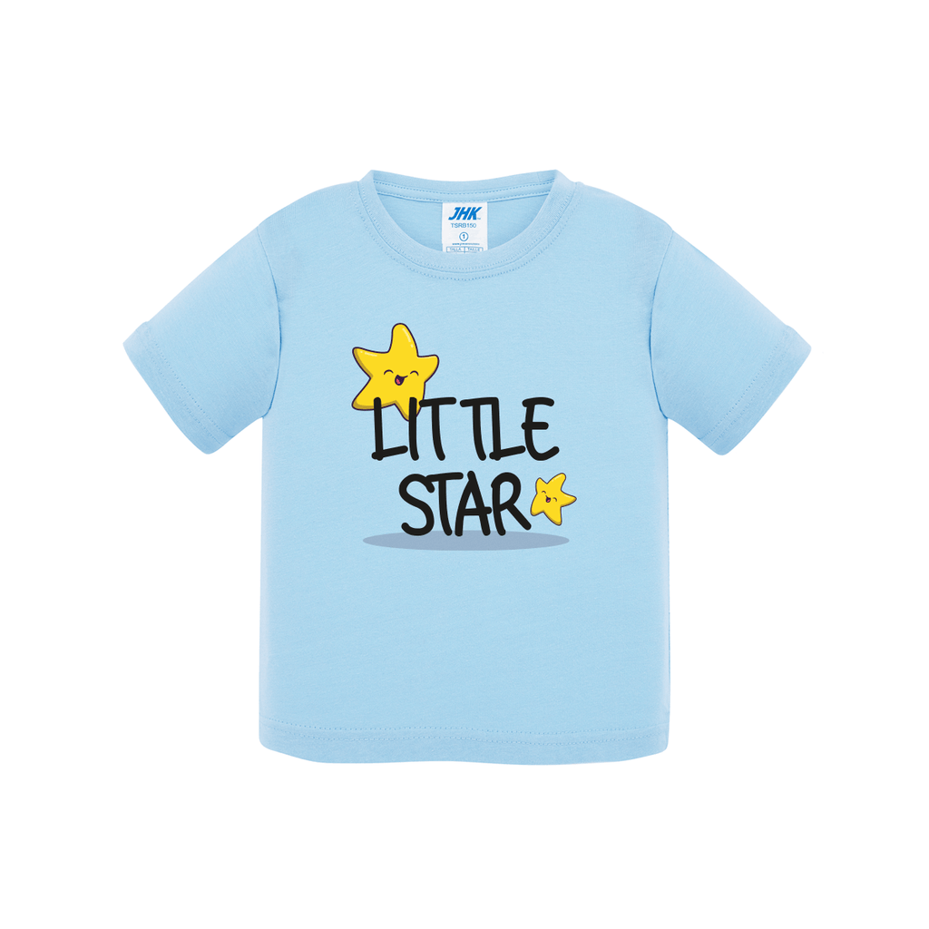 t-shirt neonato little star colore sky teelab