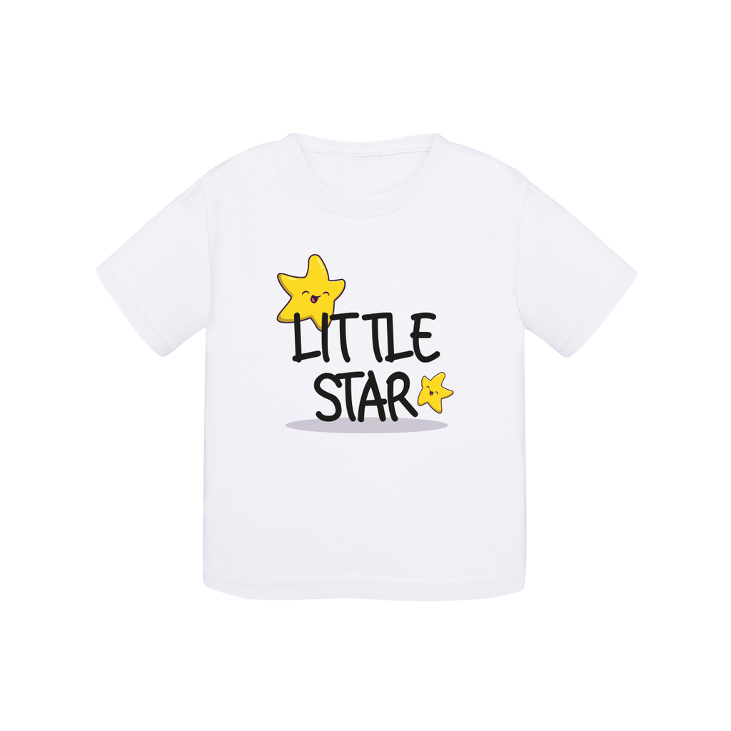 t-shirt neonato little star colore white teelab