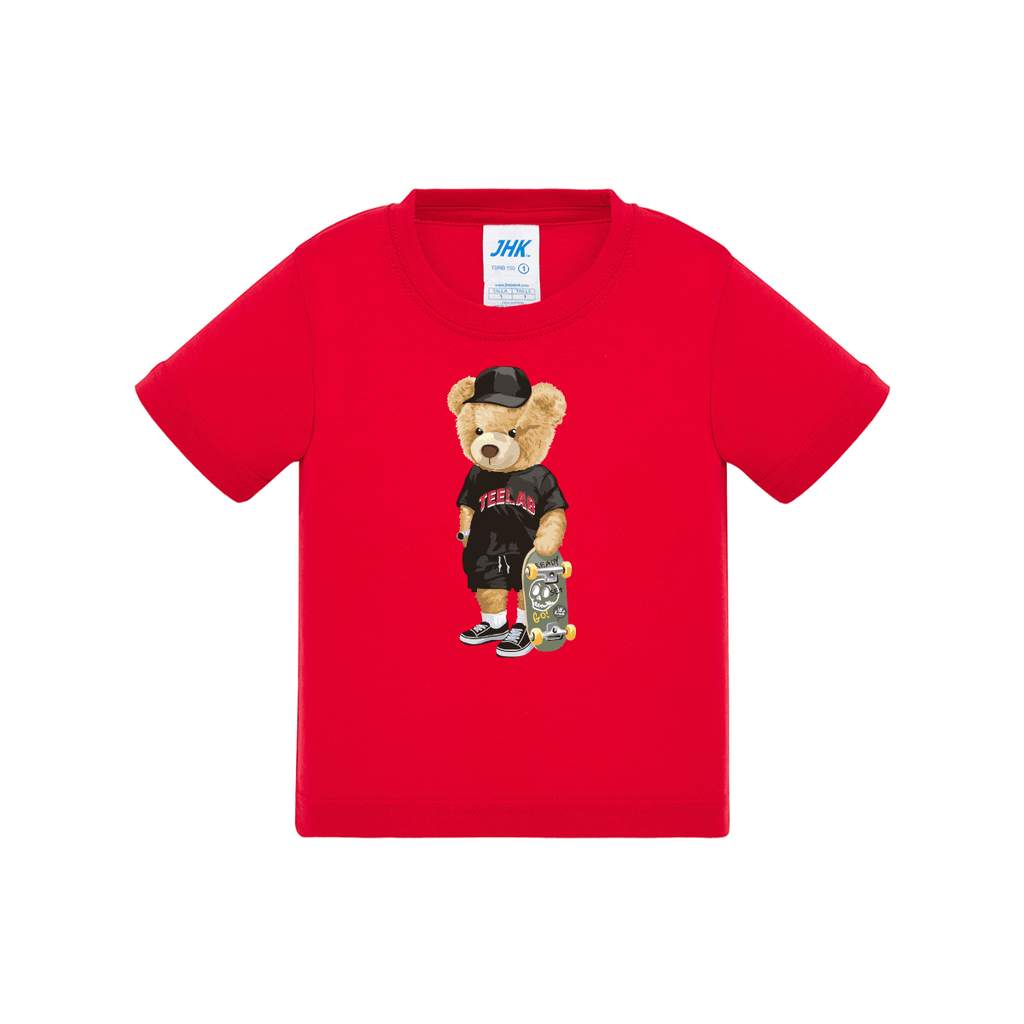 t-shirt neonato teddy teelab colore red