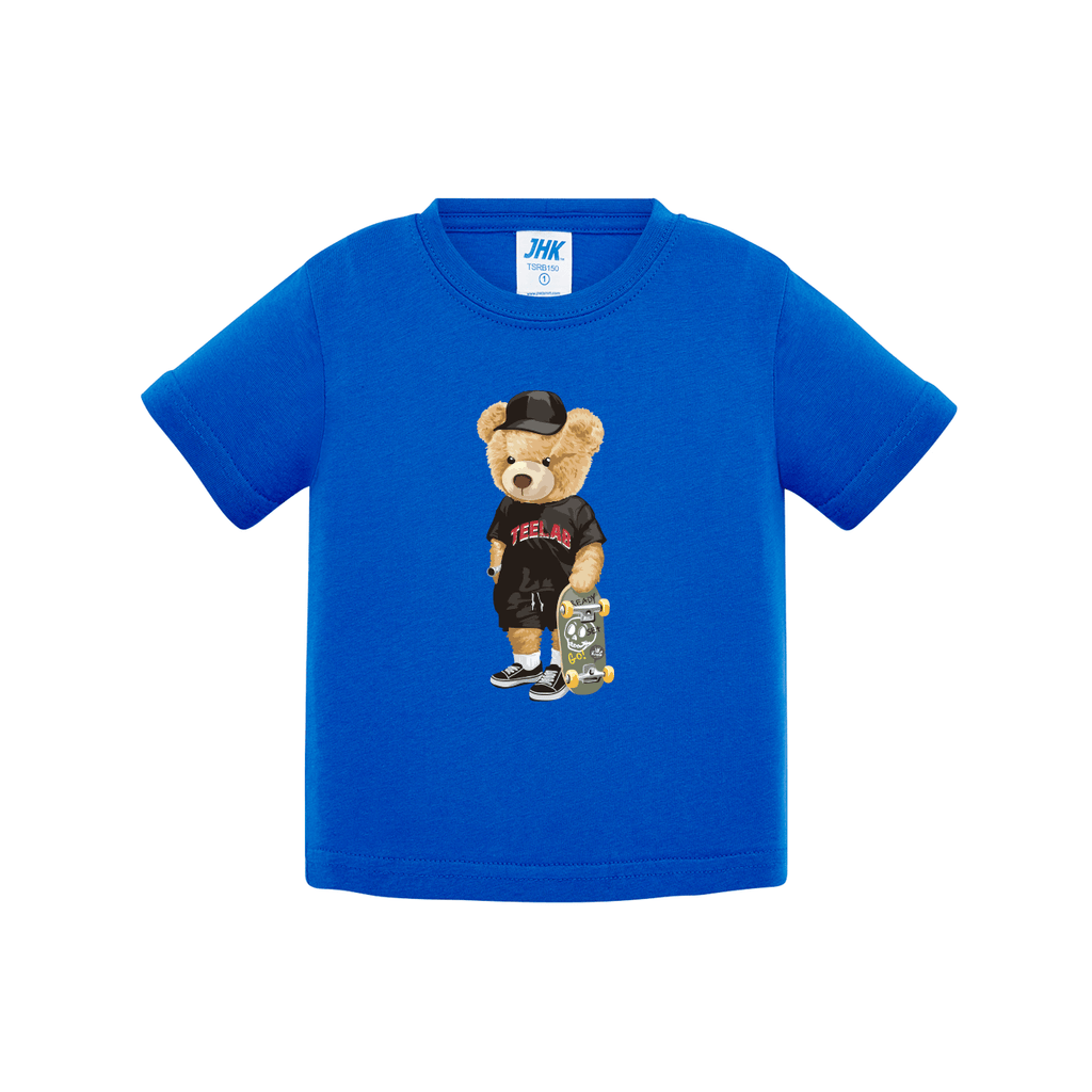t-shirt neonato teddy teelab colore royal blue