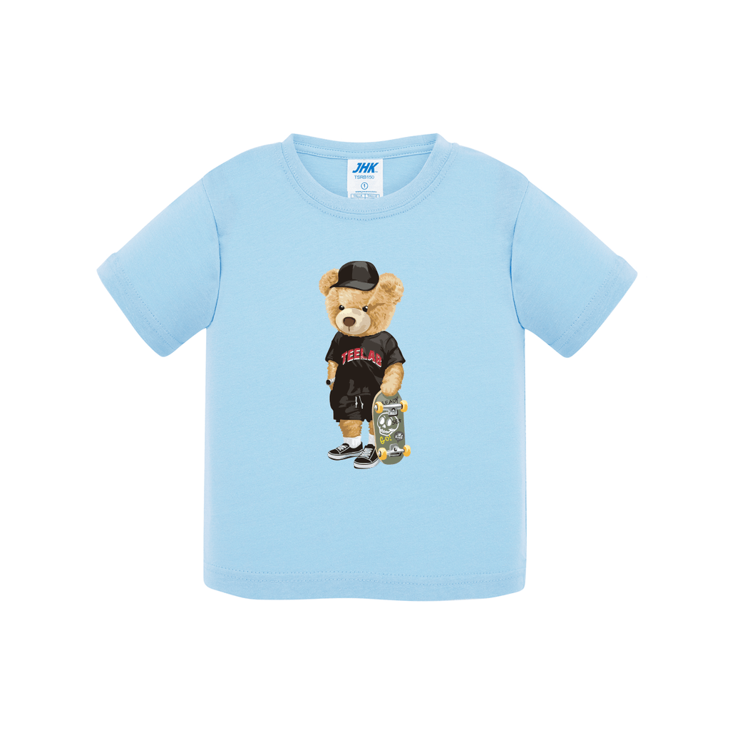 t-shirt neonato teddy teelab colore sky